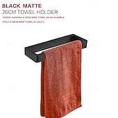 cheap Towel Bars-Towel Bar Towel Rack 304 Stainless Steel Wall Mounted Bathroom Hardware Towel Holder for Bath Towels, Rustproof Towel Rail for Kitchen, Shower, Hotel Use, Heavy Duty Polished Finish