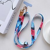 お買い得  その他のスマホケース-新しい調節可能な携帯電話ストラップ、長いクロスボディストラップ、バック可能なショルダーストラップ、吊り下げチェーン、レトロパターンの吊り下げネック、幅広の布ストラップ