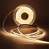 رخيصةأون أضواء شريط LED-شريط إضاءة ليد 10 أمتار، 320 مصباح ليد/متر، 16.4 قدم، شريط مرن عالي الكثافة، 3000-6500 كلفن، مصابيح ليد RA90، تيار مستمر 24 فولت