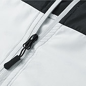 cheap Running Jackets-Unisex Running Jacket  Windbreaker Outdoor Jacket Pocket Full Zip Long Sleeve Outerwear Athletic Sun Protection Breathable Quick Dry Lightweight Tennis Golf Running Sportswear Activewear Color Block