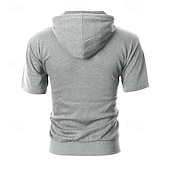 economico felpe con cappuccio da uomo di base-Per uomo Felpa con cappuccio Felpa con cappuccio a zip intera Nero Rosa Grigio scuro Grigio Con Cappuccio Semplice Con zip Tasca Sport &amp; Outdoor Quotidiano Ferie Poliestere Streetwear Essenziale
