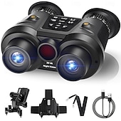 Недорогие Экшн-камеры-3D VR ультра HD бинокль ночного видения для взрослых - 8K с автоматическим пробуждением, инфракрасный, перезаряжаемый через USB, 6-кратный оптический зум, большой объектив 25 мм, идеально подходит для