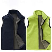 preiswerte Westen-Herren Wanderweste Wanderfleeceweste Ärmellos Weste Außen Thermowarm Winter Reißverschluss Polyester Schwarz Armeegrün Rot Angeln Klettern Camping / Wandern / Höhlenforschung