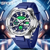abordables Relojes digitales-SANDA Hombre Reloj Digital Al Aire Libre Deportes Táctico Reloj de Muñeca Luminoso Cronómetro Despertador Calendario Silicona Reloj