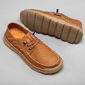 abordables sandales d&#039;extérieur-Baskets d&#039;extérieur pour hommes en cuir marron avec tige en mesh, semelle intérieure coussinée et semelle en caoutchouc durable pour le sport, la randonnée et les aventures actives en plein air