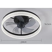 cheap Ceiling Fan Lights-Ceiling Fan with Light, Low Profile Fan, Flush Mount Ceiling Fan, Dimmable LED, App &amp; Remote Control, Quiet DC Motor, for Bedroom, Living Room