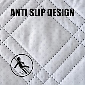 baratos Capa de Sofá-Capas de sofá modernas em formato de L, 2 peças, em azul e branco, duráveis, protetores de sofá que aceitam animais de estimação, com design acolchoado, laváveis à máquina, adequadas para sofás