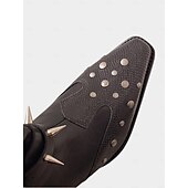 voordelige Jaren 80-Zwarte punk gothic enkellaarsjes voor dames met vleermuis- en kruisdetails - ontwerp met spikes en studs, alternatieve mode uit de jaren 80, ideaal voor uitgaansgelegenheden, Halloween-feestjes en