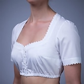 baratos Mulheres-Oktoberfest Blusa Dirndl Empregada Bávaro Alemão prados Mulheres Carnaval Festival da Cerveja Pano de Estilo Tradicional Blusa