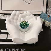 abordables Moisissure-Moule en silicone multifonctionnel en forme de main - idéal pour la fabrication de bijoux en résine, de bougies, de plantes succulentes et de décorations créatives pour la maison - kit de bricolage