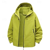 cheap Outdoor Jackets-Men&#039;s Windbreaker Hiking Jacket rain coat Outdoor Waterproof Windproof Hiking Outfits Hiking Clothes Spring Autumn / Fall Top Camping / Hiking / Caving Running Black White Blue
