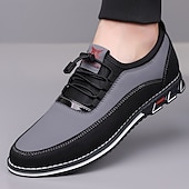 cheap Semi-Formal-Men&#039;s Beige and Black Athletic Sneakers with Elastic Lace-Up Design and Cushioned Sole – Comfortable and Stylish Sports Footwear for Casual Wear, Running, and Outdoor Activities
