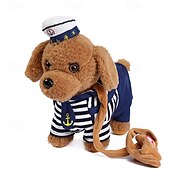 お買い得  ぬいぐるみ-リモコンロボット犬電子ぬいぐるみ子犬犬のおもちゃインタラクティブおもちゃ散歩歌うぬいぐるみ動物ギフト3〜6歳の女の子と男の子向け