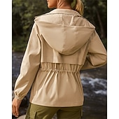 abordables Chaquetas impermeables-Mujer Chaqueta para senderismo Chaqueta deportiva Al aire libre Impermeable Resistente al Viento Secado rápido Ligero Trajes de senderismo Ropa de senderismo Primavera Otoño Chaqueta Tenis Golf