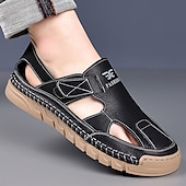 Χαμηλού Κόστους Υπαίθριες σάντες-Ανδρικά καφέ slip-on σανδάλια εξωτερικού χώρου με ελαστικά λουράκια και αναπνεύσιμο mesh επάνω μέρος για καλοκαιρινές περιπέτειες