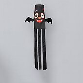 cheap Halloween Wall Tapestries-Halloween Windsocks Scary Halloween Hanging Windsock Flag Halloween Decorations for Outdoor Indoor Garden Home Yard Party Supplies