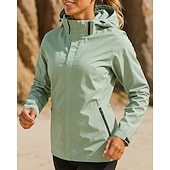 baratos Jaquetas de corrida-Mulheres Jaqueta de Corrida Jaqueta Outdoor Com Cordão Bolsos Manga Longa Blusas Roupa Esportiva Outono Cor Sólida Prova-de-Água A Prova de Vento Pilates Corrida Ioga Roupa de esporte Roupas