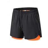 abordables Pantalons de Course &amp; Collants-Homme short avec collants Patchwork Shorts Extérieur Sport &amp; Loisir Occasionnel Respirant Séchage Rapide Léger Tennis Le golf Course Coupe régulière Tenue de sport Tenues de Sport Bloc de Couleur