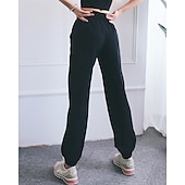 levne Jóga kalhoty a Bloomers-Dámské Fitness kalhoty Kalhoty na pilates Kalhoty na jógu S kapsami Ochrana proti slunci Lehká váha Vysoký pas Tělocvična Pilates Zumba Spodní část oděvu Pevná barva Tmavě šedá Černá Růžová Podzim