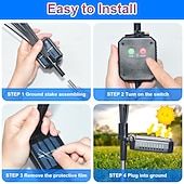 Недорогие Ландшафтные огни-2 шт. патриотичных 12 головок солнечных светильников с огнями светлячков водонепроницаемых для Дня независимости 4 июля 250-й юбилей День памяти сад газон дорожка вечеринки патриотическая атмосфера