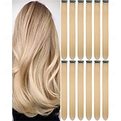 economico Clip nelle estensioni-Estensioni Sintetiche Riccio Capelli Sintetici 22 pollici Estensione capelli Clip-In 12 pezzi Morbido Regolabili Soffice Per donna