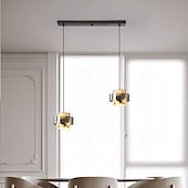cheap Pendant Lights-Contemporary Scandinavian Cylinder Marble Glass 1/2/3 - Light Chandelier For Dining Room