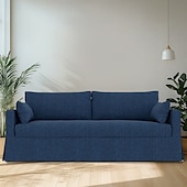 preiswerte Sofabezug-Sofabezug passend für Hyltarp-Sofa, einfarbig, gesteppte Polyester-Schonbezüge