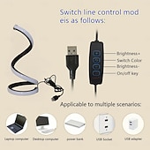 Недорогие Настольные лампы-прикроватные лампы, декоративная спиральная настольная лампа, плавная 3-х температурная регулировка яркости usb-светильника для спальни, гостиной, кухни, кабинета, тумбочки, украшения