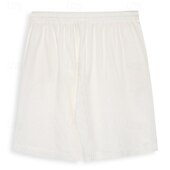 preiswerte Retro-Herren Shorts Sommershorts Strandshorts Baggy-Shorts Elastischer Bund Kordelzug Gerader Schnitt Einfach Komfort Atmungsaktiv Knielang Outdoor Lässig Täglich Urlaub Ethno-Stil Schwarz Weiß Unelastisch