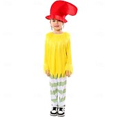 levne Chlapecké kostýmy-Zelená vejce a šunka Sam Já Jsem Kostým Postavy z pohádek cosplay Filmové kostýmy for Chlapecké Dívčí Děti předvečer Všech svatých Karneval Světový den knihy Výkon Vzdělávací převlékání Školní akce