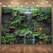 billige Skogteppe-Landskap Planter Hengende Teppe Veggkunst Stor Teppe Veggmaleri Dekor Fotograf Bakgrunn Blekk Gardin Hjem Soverom Stue Dekorasjon