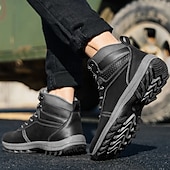 tanie Buty trekingowe-brązowe buty motocyklowe dla mężczyzn z podparciem kostki i wytrzymałą podeszwą, wytrzymały design na zewnątrz dla motocyklistów, na weekendowe wycieczki i eksplorację miejską