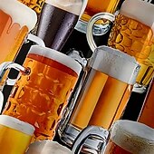 ieftine Mâncare și băuturi-Bărbați Bere Oktoberfest Cămașă Cămașă de vară Camașă cu nasturi Manșon scurt Moda Casual În aer liber Concediu Vară Primăvară Răsfrânt Imprimare 3D cămăși cu guler Un buzunar frontal Galben Roz