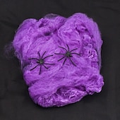 cheap Outdoor Decor-Halloween Spider Webs 1200 Sqft with 30 Fake Spiders Colorful Halloween Party Indoor and Outdoor Decorations Colored Stretch Cobwebs for Halloween Party Decorations Bar House