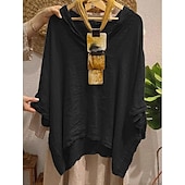 economico Camicie-Per donna Blusa Tinta unica Elegante Casual Mezza Manica Scollo a V Top Regolari Quotidiano Ferie Nero Bianco Giallo Blu marino Arancione Estate Autunno
