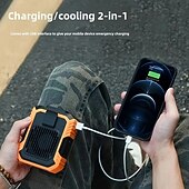 cheap Fans-New Hanging Waist Fan Handheld Neck Desktop Small Portable USB Mini High Speed Violent Turbo Small Fan