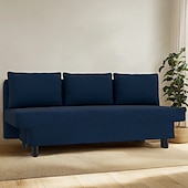 cheap Sofa Cover-Sofa Cover Suitable For ÄLVDALEN Sofa Solid Color Quilted Velvet Slipcovers