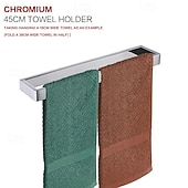 cheap Towel Bars-Towel Bar Towel Rack 304 Stainless Steel Wall Mounted Bathroom Hardware Towel Holder for Bath Towels, Rustproof Towel Rail for Kitchen, Shower, Hotel Use, Heavy Duty Polished Finish