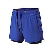 abordables Pantalons de Course &amp; Collants-Homme short avec collants Patchwork Shorts Extérieur Sport &amp; Loisir Occasionnel Respirant Séchage Rapide Léger Tennis Le golf Course Coupe régulière Tenue de sport Tenues de Sport Bloc de Couleur