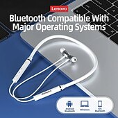 cheap Sports Headphones-Origial Lenovo HE05X Bluetooth 5.0 Magnetic Absorption In-ear Design Earphones Skin-touching Headset HiFi Sound Headphones