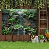 billige Skogteppe-Landskap Planter Hengende Teppe Veggkunst Stor Teppe Veggmaleri Dekor Fotograf Bakgrunn Blekk Gardin Hjem Soverom Stue Dekorasjon