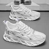 billige Sneakers til herrer-Røde løpesko for menn med flammedetaljer, overdel i høy ytelse og støtdempende såle, perfekt for trening, sportsbegivenheter og en aktiv livsstil