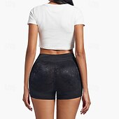 billige Vanlige leggings-Dame Leggings Scrunch Butt Shorts Gatemote Fritid Kort Høy Midje عادي Elastisk midje Pusteevne Elastisk Feriereise Gate Dagligdagstøy Cutifarge Svart Sommer Normal