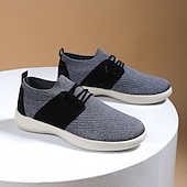 billige Sneakers til herrer-herre pustende strikkesko – myke og fleksible tursko for komfort og stil i daglige aktiviteter