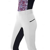 billiga Enkla Leggings-Dam Damasker Mode Träning Fullängd Hög midja Slät Bekväm Mjuk Hög Elasisitet Utomhus Semester Gata Marin Svart Vit Himmelsblå Sommar Vår Smal passform