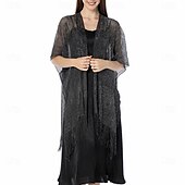 baratos envoltórios da mãe-Capa Elegante de Proteção Solar para Mulheres com Mangas Curtas em Seda Imitada com Cor Pura para Casamento de Verão