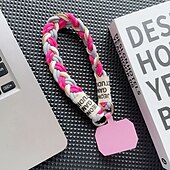levne Ostatní pouzdra-nové módní zlaté drátěné tkané lano pro mobilní telefon s krátkým lanem, univerzální a všestranné krátké lano, ruční krátké lano, proti ztracení