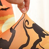 abordables Funda para silla de comedor-Funda para silla de comedor con estampado de calavera de Halloween, decoración de mesa para festivales, accesorios de disfraces para decorar