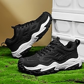 preiswerte Sneaker für Herren-Olivgrüne Wander-Sneaker für Herren – strapazierfähige Outdoor-Wanderschuhe mit atmungsaktivem Mesh und robuster Sohle für Trail-Walking, Camping und den täglichen Gebrauch im Freien