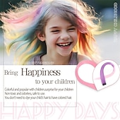 economico Clip nelle estensioni-Extension per capelli colorati, 22 pollici, clip lisce, extension per capelli corpo viso capelli glitter multicolore arcobaleno rosa rosso extension per capelli per bambine ragazze donne